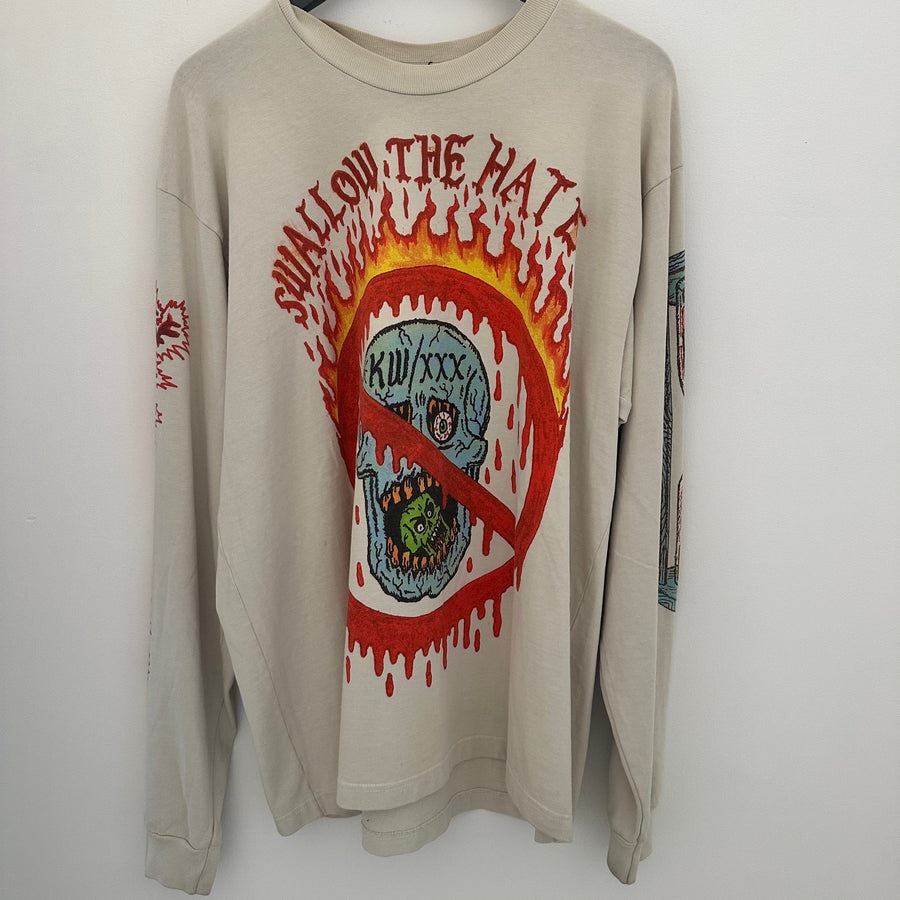 Yeezy Season 6 XXX Swallow The Hat L/S T-Shirt [USED L]