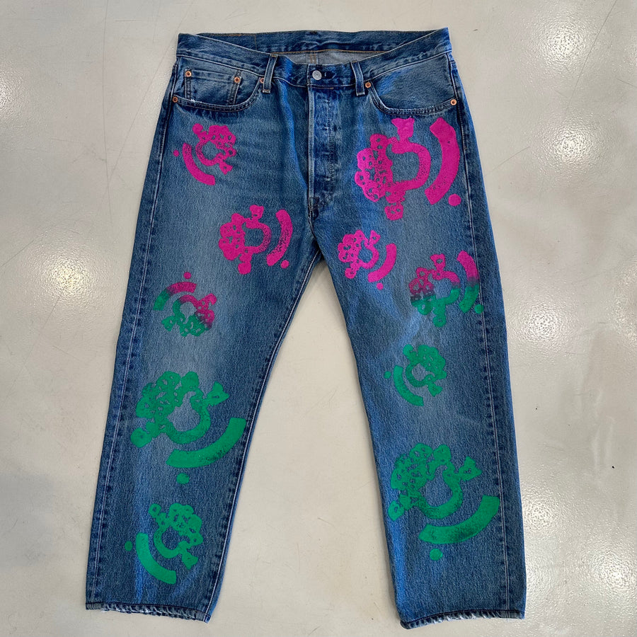 Denim Tears Bstroy Tears 50 Light Wash Jean 