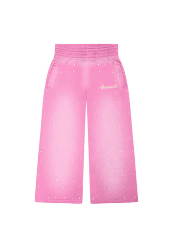 LUV ABOMINABLE 2 P*NK RHINESTONE SWEATS