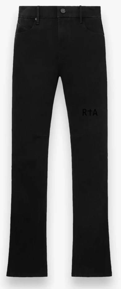 RTA Denis Black Logo Denim 