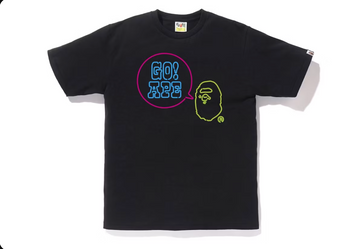 BAPE Neon Sign Go Ape T-Shirt 