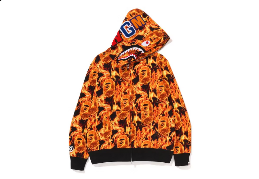 BAPE Shark Camo Full Zip Hoodie 