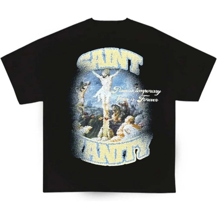 Saint Vanity Blurry Cross T-Shirt