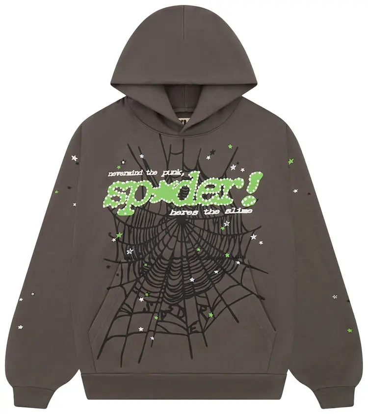 SP5DER Worldwide Slate Grey V2 Hoodie