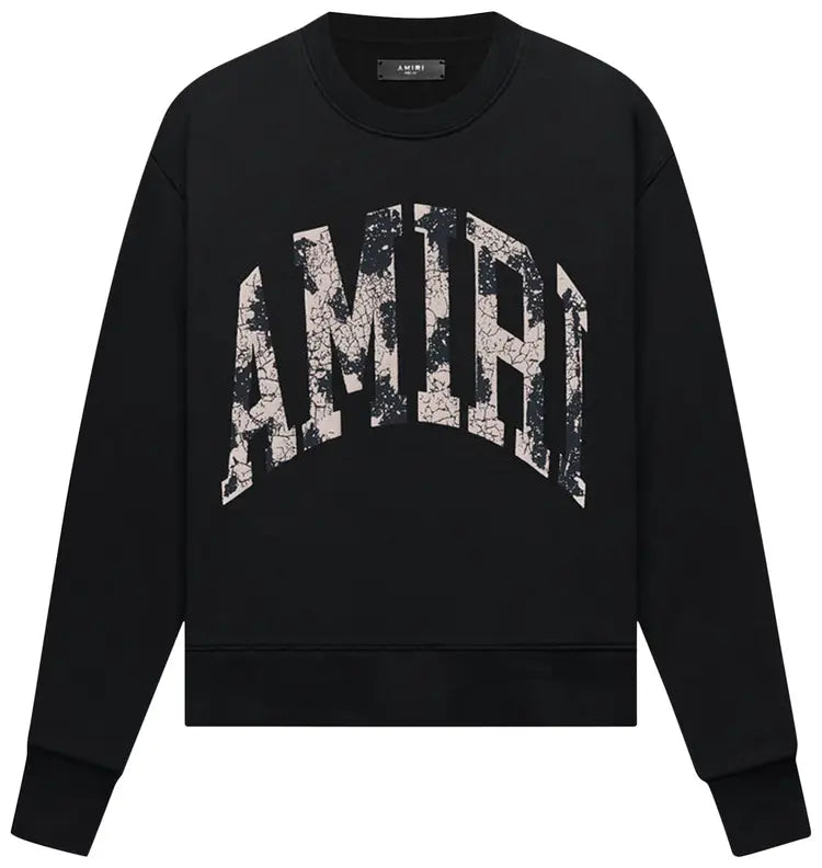 Amiri Collegiate Logo Crewneck 