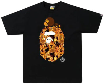 BAPE Flame Milo On Big Ape T-Shirt 