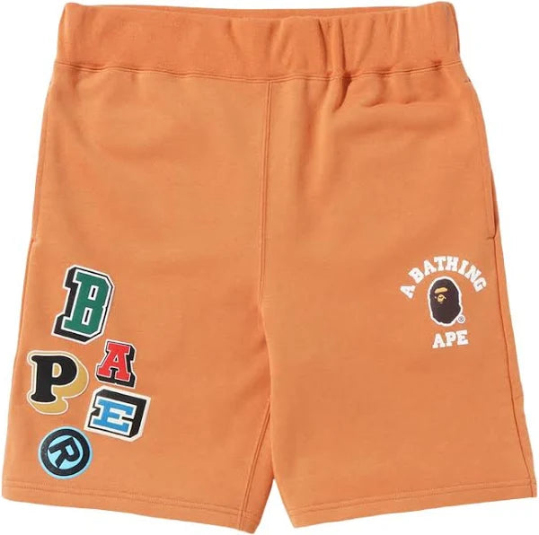 BAPE Multi Font Sweat Shorts 