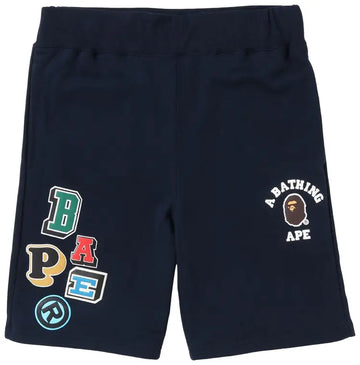 BAPE Multi Font Sweat Shorts 