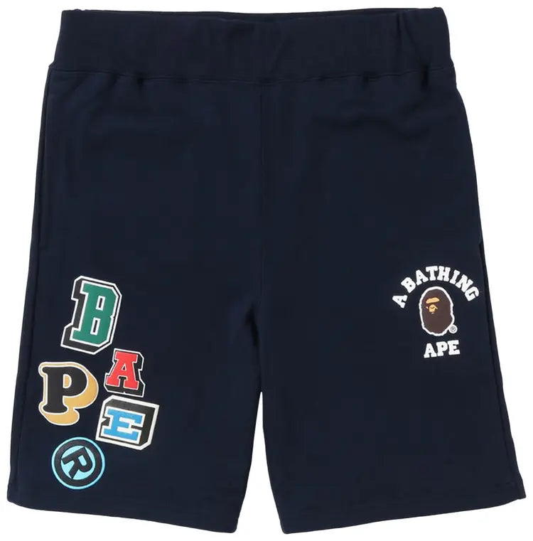 BAPE Multi Font Sweat Shorts 