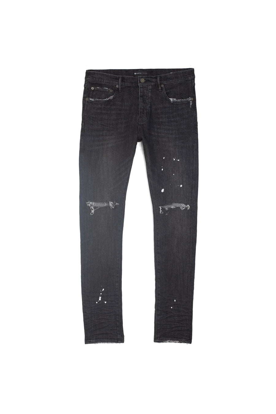 Purple Brand Black Over Spray Jeans