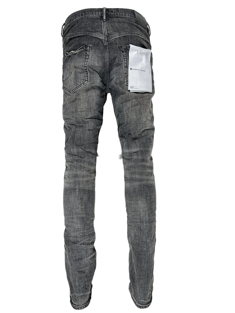 Purple Brand Grey Dirty Blowout Jeans