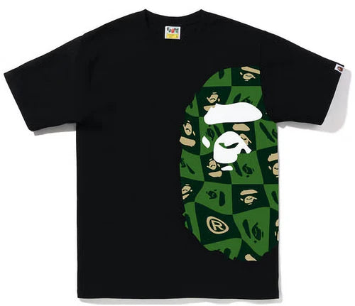 BAPE Distortion Side Big Ape Head T-Shirt 