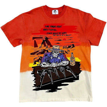 Warren Lotas Five Guns Dip Dye T-Shirt